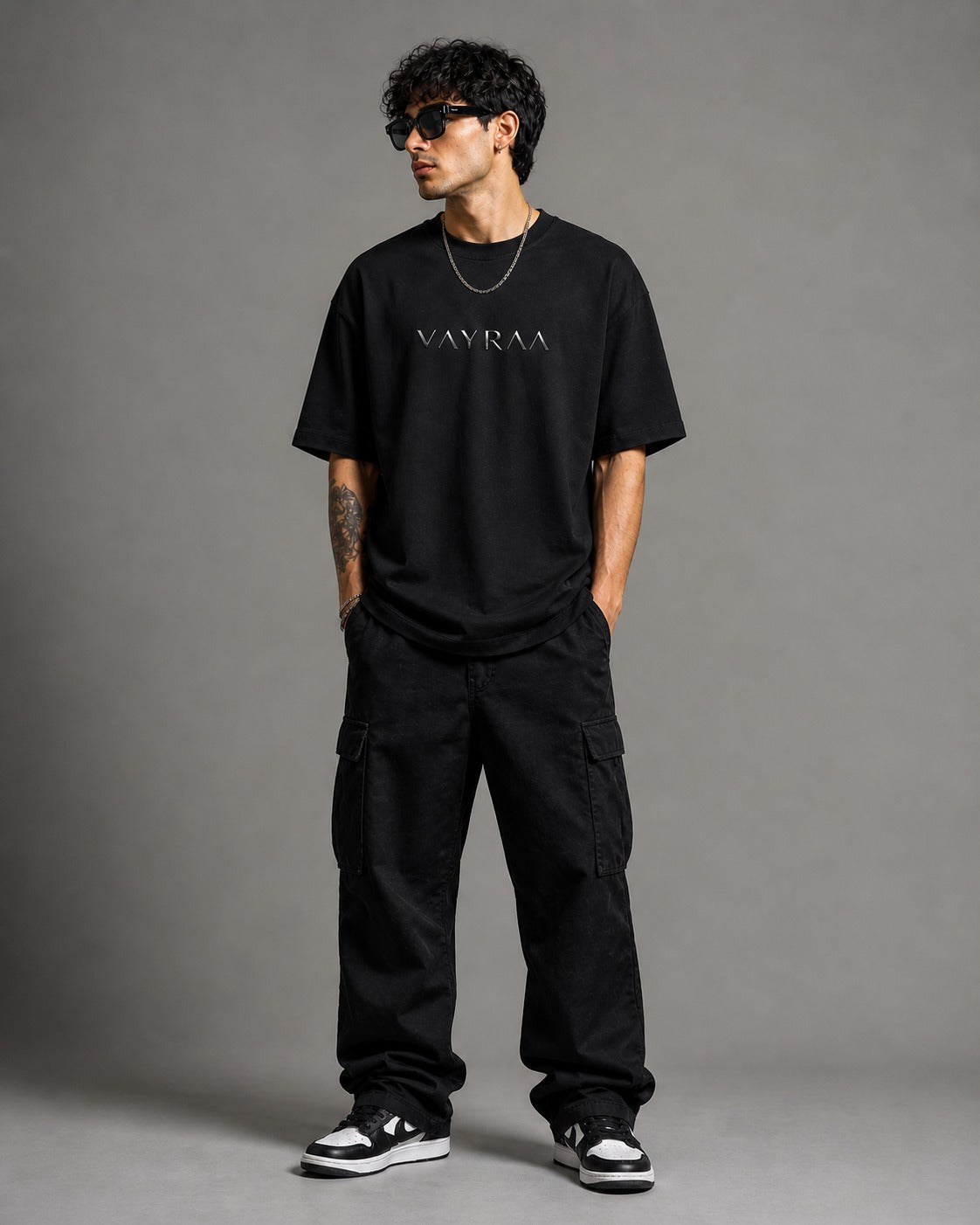 VAYRAA Essential Oversized Tee – 180 GSM Premium Basic